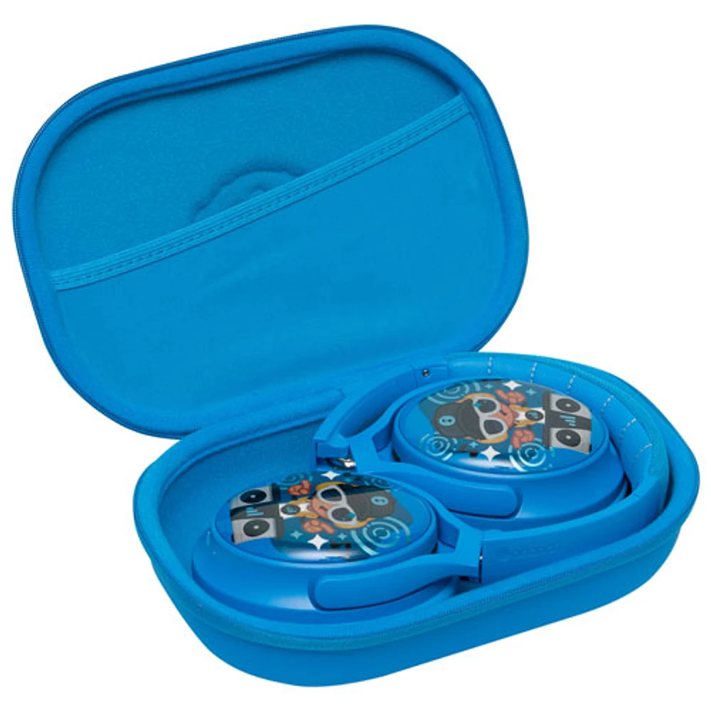 Casque d'écoute Bluetooth à suppression du bruit Cosmos+ (Plus) de BuddyPhones pour enfants - Bleu