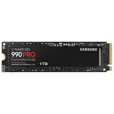 Samsung 990 Pro 1TB NVMe PCI-e Internal Solid State Drive (MZ-V9P1T0B/AM) - English