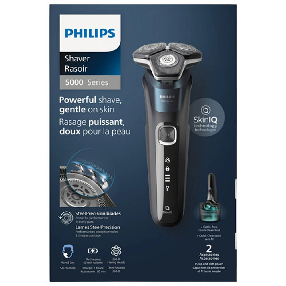 Philips Series 5000 Wet & Dry Shaver with Quick Clean Pod (S5889/60)