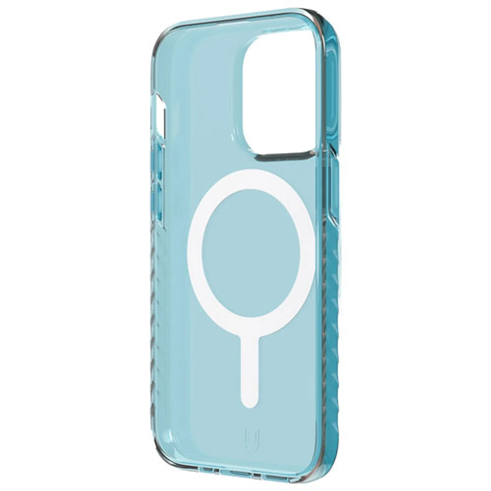 Étui souple ajusté Carve de BodyGuardz avec MagSafe pour iPhone 14 Pro - Bleu ciel