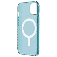 Étui souple ajusté Carve de BodyGuardz avec MagSafe pour iPhone 14 - Bleu ciel