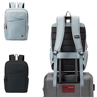 Swissdigital Design Katy Rose 16" Laptop Backpack with Apple Find My - Teal Blue