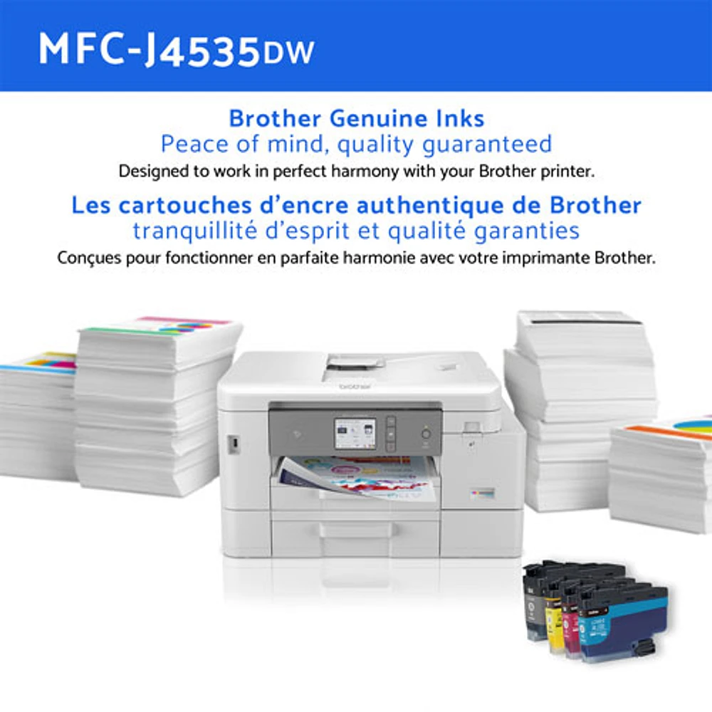 Imprimante à jet d'encre tout-en-un sans fil INKvestment Tank de Brother (MFC-J4535DW)