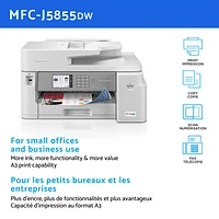 Brother MFCJ5855DW Wireless All-In-One Inkjet Printer with INKvestment Tank