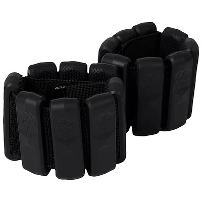 Yu-mn Weighted Bangles - 2.2 lb - Pair- Black