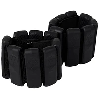 Yu-mn Weighted Bangles - 2.2 lb - Pair- Black