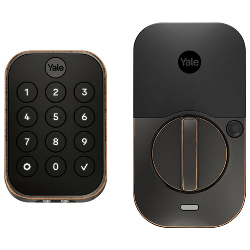 Serrure intelligente Wi-Fi Assure Lock 2 avec pavé numérique de Yale - Bronze huilé