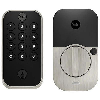 Serrure intelligente Wi-Fi Assure Lock 2 avec clé de Yale - Nickel satiné