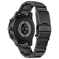Citizen CZ Smart PQ2 Sport 45mm Smartwatch with Heart Rate Monitor - Black Bracelet