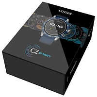 Citizen CZ Smart PQ2 Sport 45mm Smartwatch with Heart Rate Monitor - Black Bracelet