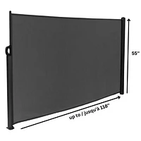 Corriveau Side Panel Retractable Awning - Grey