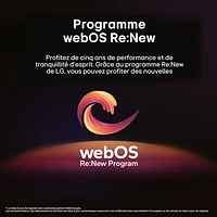 Téléviseur intelligent webOS HDR DEL HD 1080p de 27 po StanbyME de LG (27ART10AKPL) - 2022