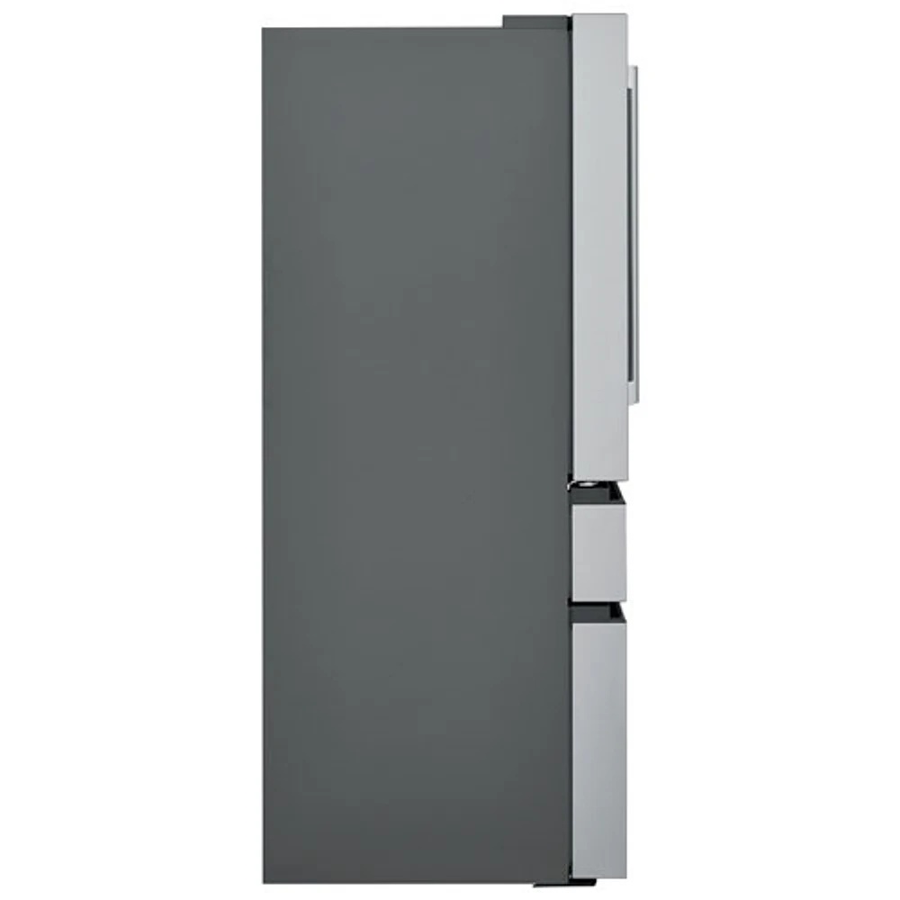 Réfrigérateur à deux portes 21,4 pi³ 36 po avec distributeur d'eau et de glaçons d'Electrolux (ERMC2295AS) - Inox