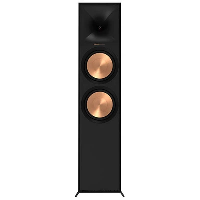 Haut-parleur colonne double à 2 voies de 600 W R800F de Klipsch - À l'unité - Noir