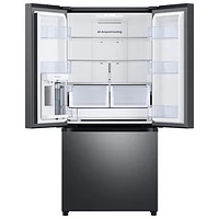 Samsung 33" 24.5 Cu. Ft. French Door Refrigerator w/ Water Dispenser (RF25C5551SG/AA) -Black Stainless Steel