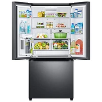 Samsung 33" 24.5 Cu. Ft. French Door Refrigerator w/ Water Dispenser (RF25C5551SG/AA) -Black Stainless Steel