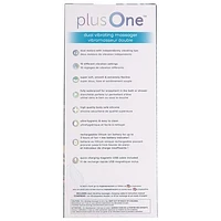 plusOne Dual Vibrating Massager - Pink