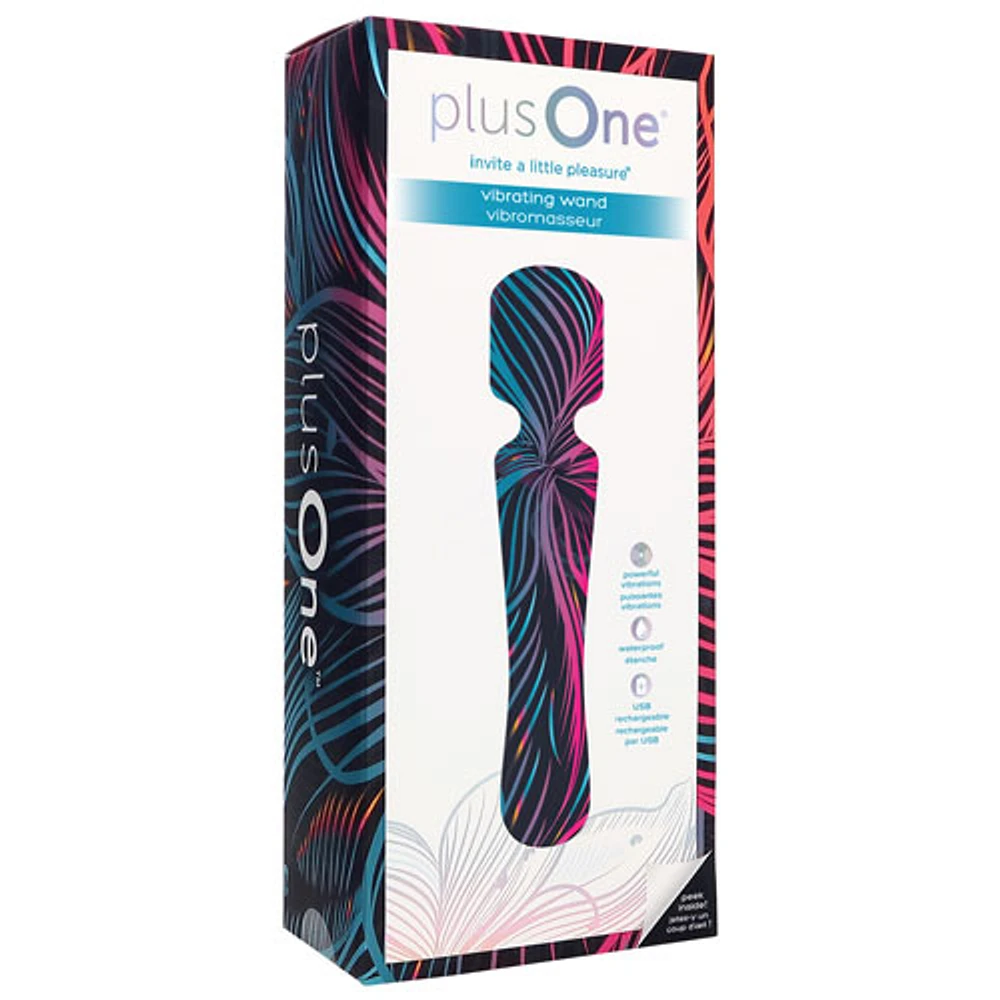 plusOne Vibrating Wand Massager - Purple