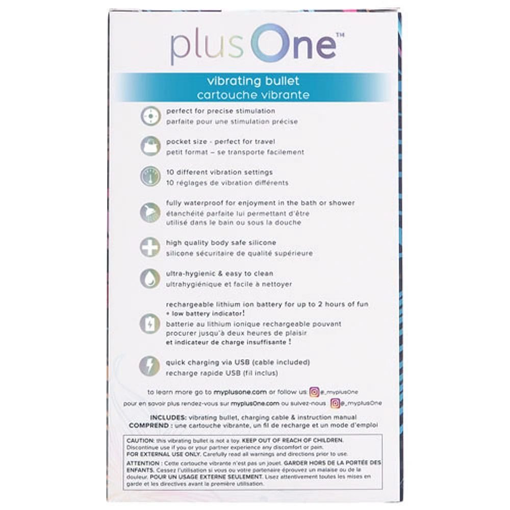 plusOne Vibrating Bullet - Teal