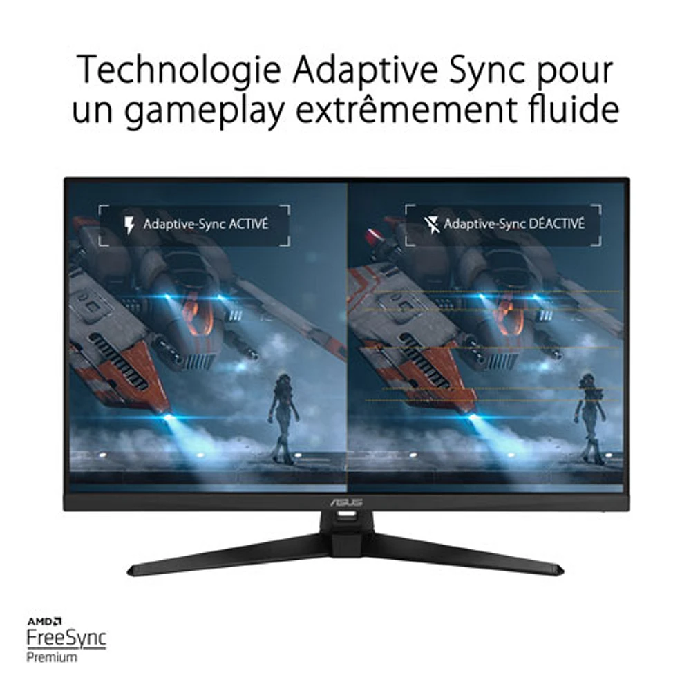 Moniteur de jeu DEL FreeSync VA WQHD 1440p 170 Hz 1 ms 31,5 po TUF d'ASUS (VG32AQA1A)