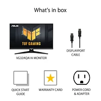 Moniteur de jeu DEL FreeSync VA WQHD 1440p 170 Hz 1 ms 31,5 po TUF d'ASUS (VG32AQA1A)