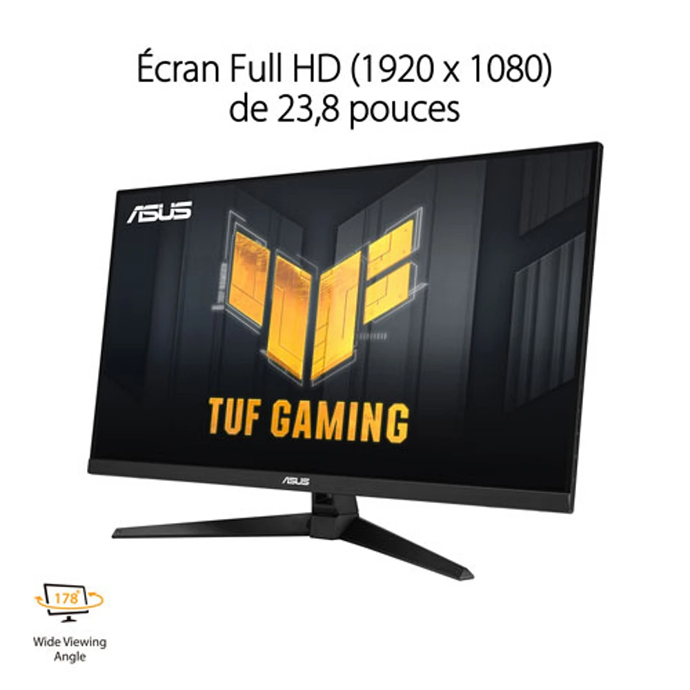Moniteur de jeu DEL FreeSync VA WQHD 1440p 170 Hz 1 ms 31,5 po TUF d'ASUS (VG32AQA1A)