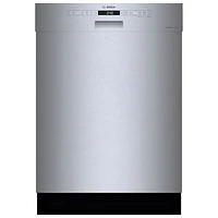 Bosch 24" 46dB Built-In Dishwasher with Stainless Steel Tub & Third Rack (SHE53B75UC) - Stainless Steel