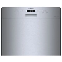 Bosch 24" 46dB Built-In Dishwasher with Stainless Steel Tub & Third Rack (SHE53B75UC) - Stainless Steel
