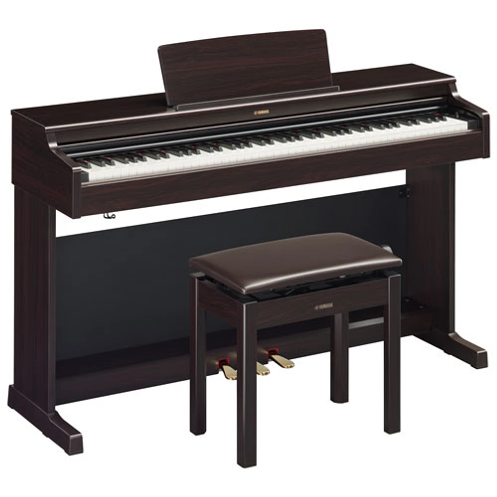 Yamaha YDP165 ARIUS Standard 88-Key Weighted Hammer Action Digital Piano w/ Stand, Bench & 3 Pedals