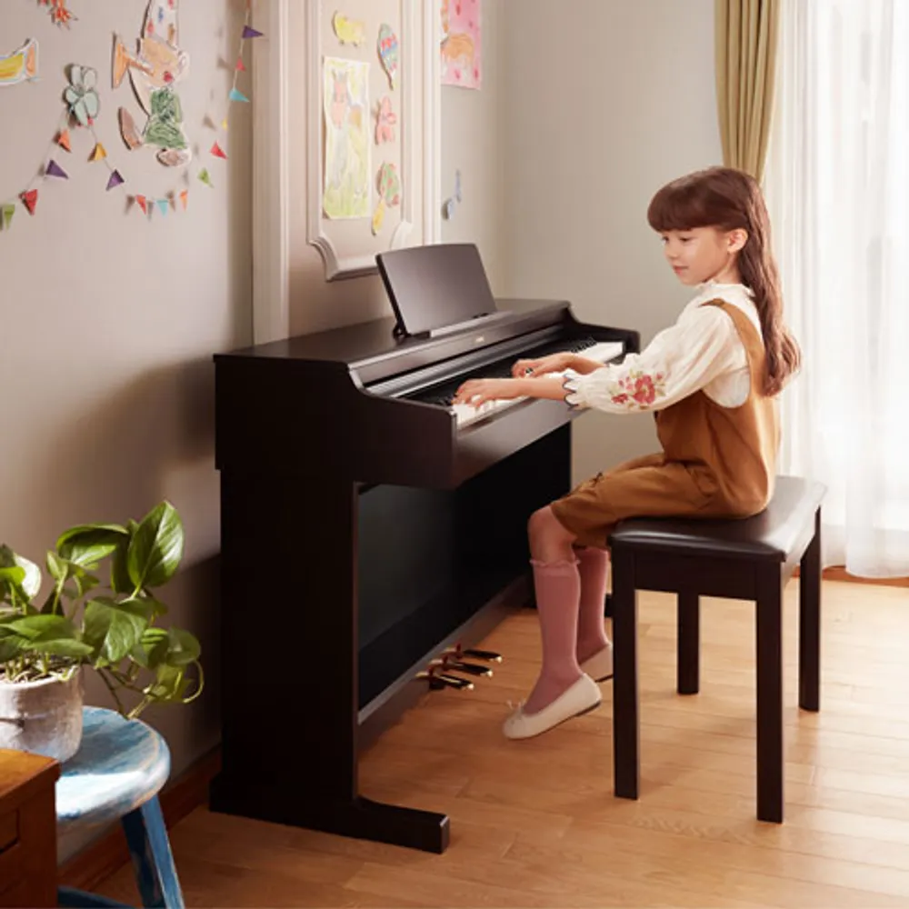 Yamaha YDP165 ARIUS Standard 88-Key Weighted Hammer Action Digital Piano w/ Stand, Bench & 3 Pedals
