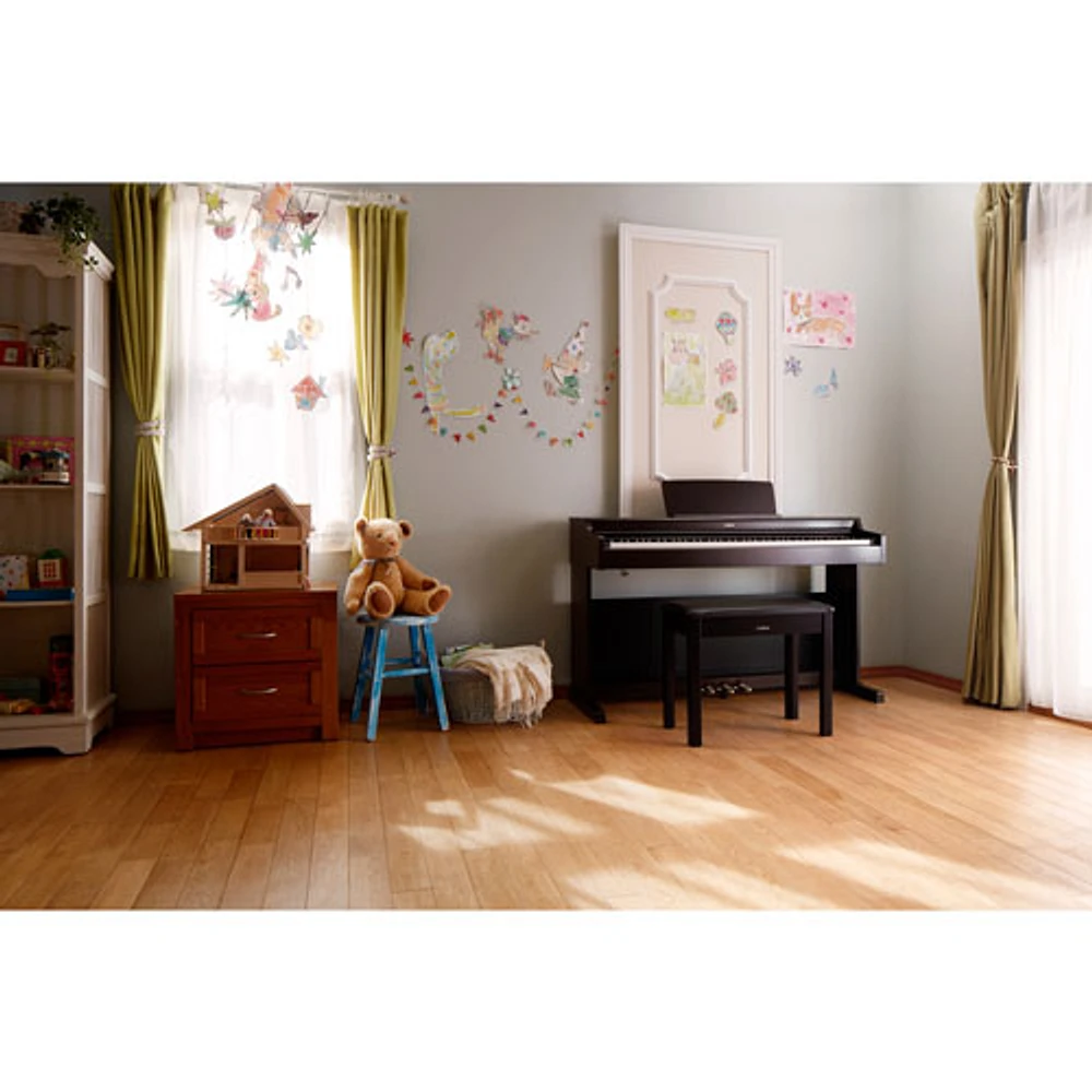 Yamaha YDP165 ARIUS Standard 88-Key Weighted Hammer Action Digital Piano w/ Stand, Bench & 3 Pedals