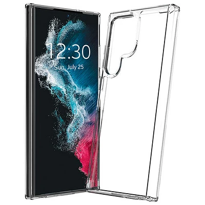 Étui rigide ajusté antichoc d'Adreama pour Galaxy S23 Ultra de Samsung - Transparent