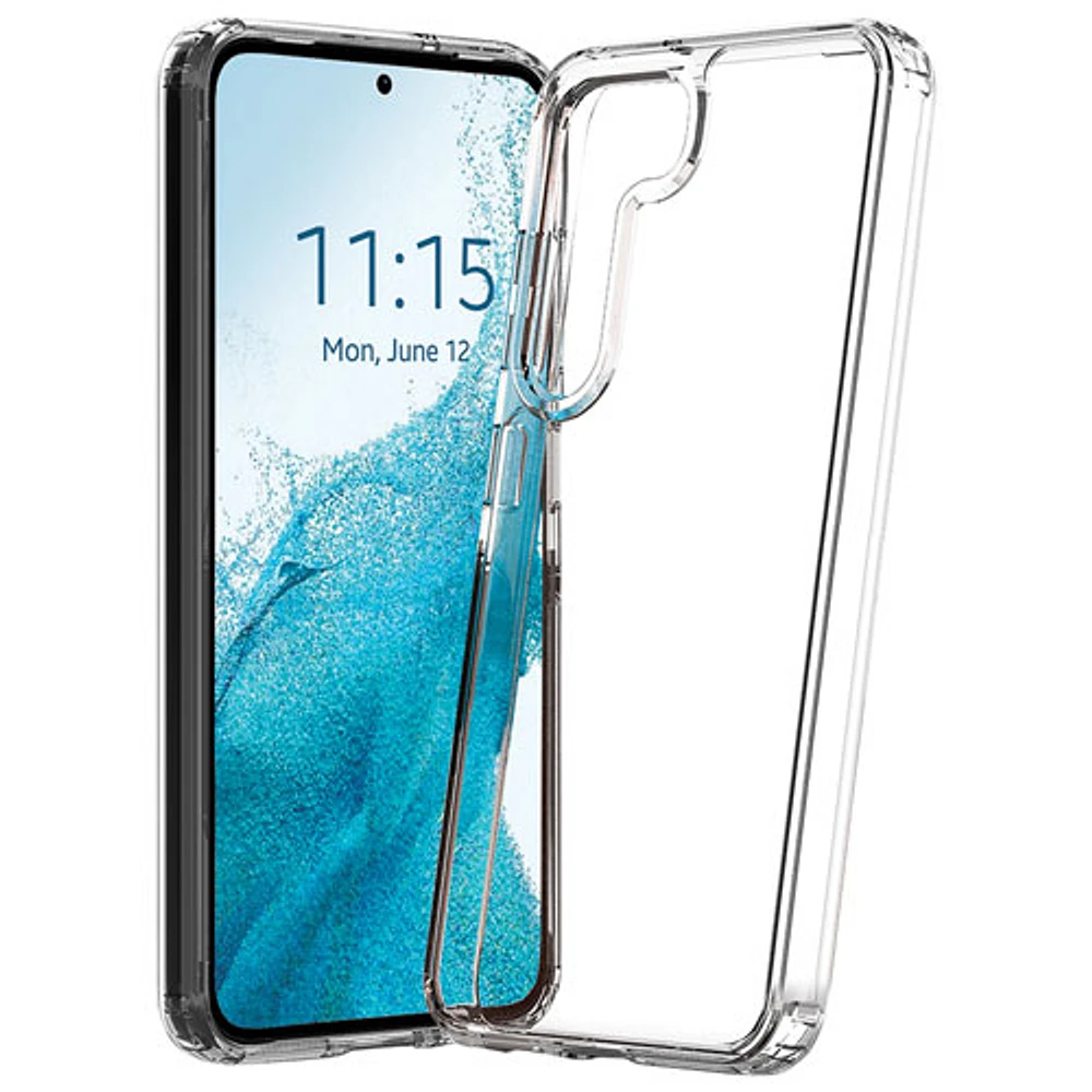 Étui rigide ajusté antichoc d'Adreama pour Galaxy S23 de Samsung - Transparent