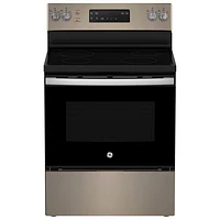 GE 30" 5.0 Cu. Ft. Freestanding Electric Range (JCB630ETES) - Slate