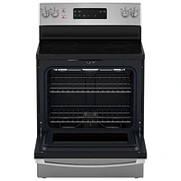 GE 30" 5.0 Cu. Ft. Self-Clean Freestanding Electric Range (JCB630SVSS) - Stainless Steel
