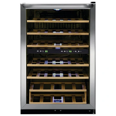 Refroidisseur à vin autonome à deux zones pour 45 bouteilles de Frigidaire (FRWW4543AS) - Inox