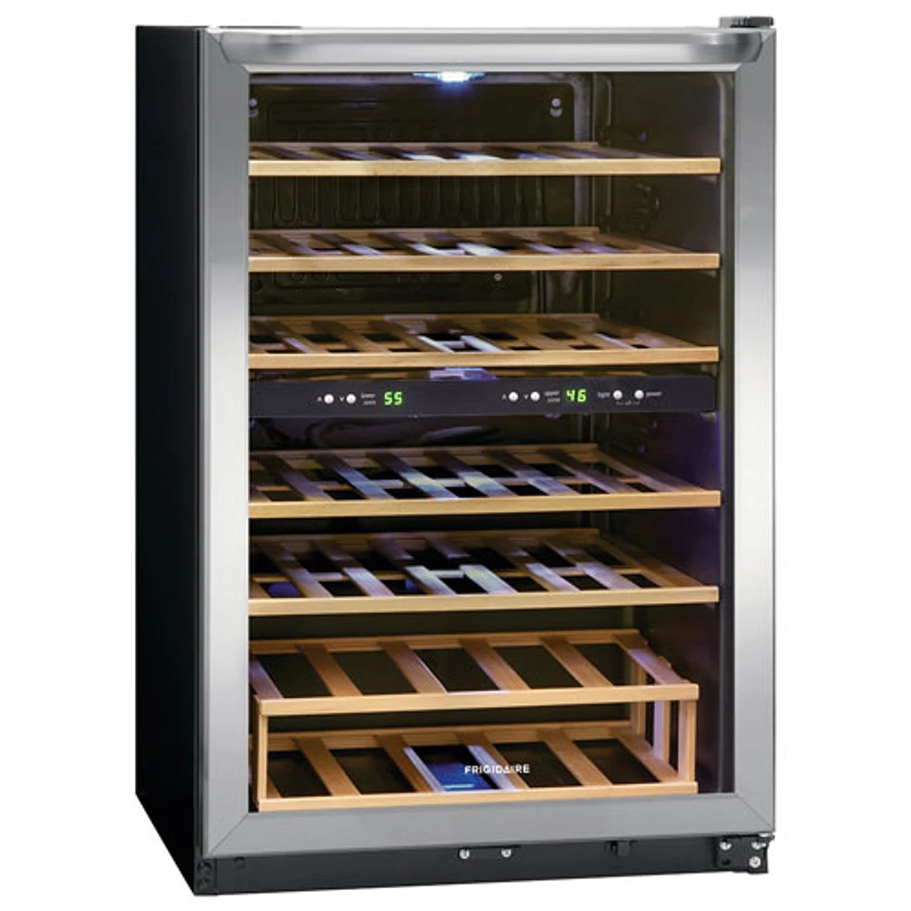 Refroidisseur à vin autonome à deux zones pour 45 bouteilles de Frigidaire (FRWW4543AS) - Inox