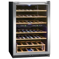 Refroidisseur à vin autonome à deux zones pour 45 bouteilles de Frigidaire (FRWW4543AS) - Inox