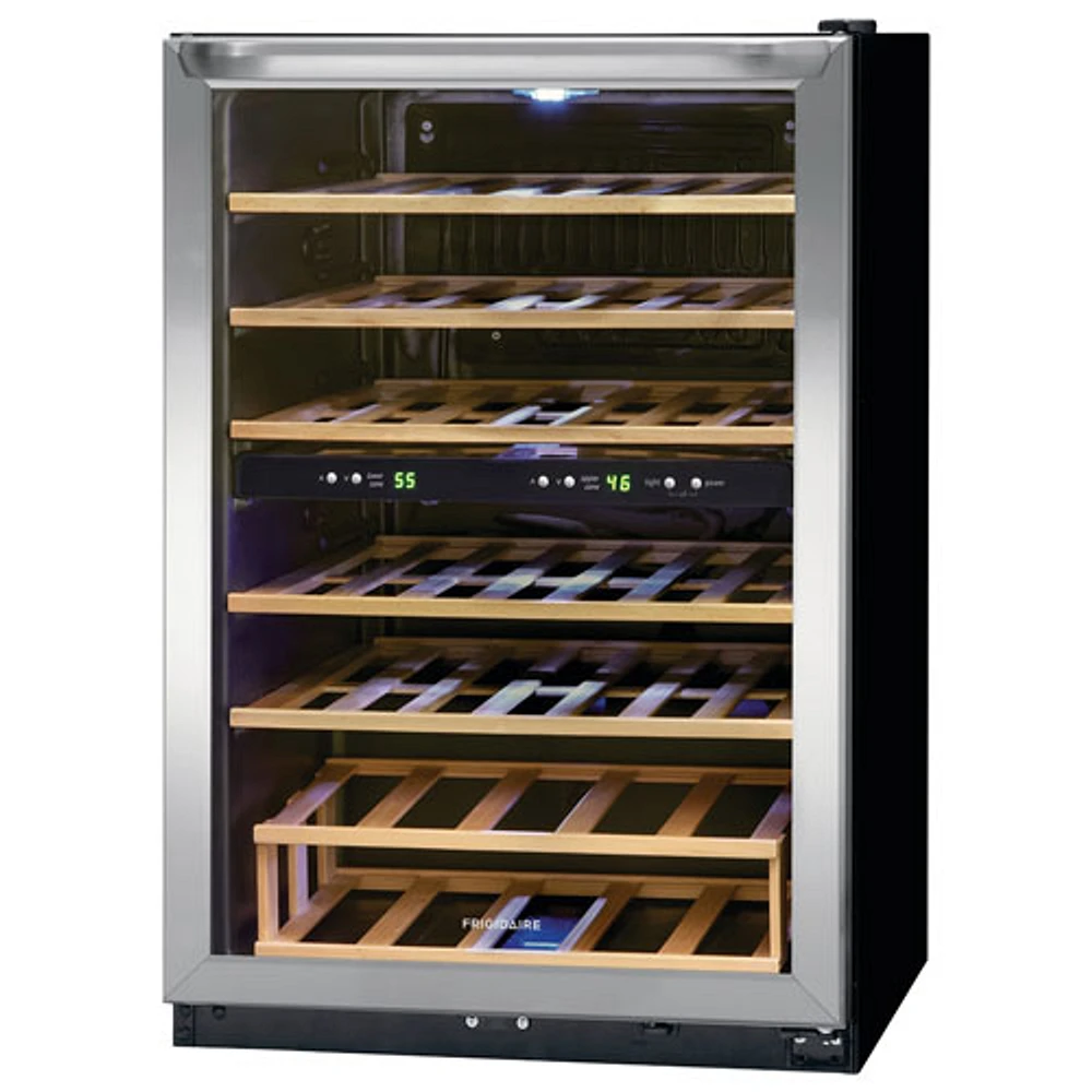 Refroidisseur à vin autonome à deux zones pour 45 bouteilles de Frigidaire (FRWW4543AS) - Inox