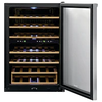 Refroidisseur à vin autonome à deux zones pour 45 bouteilles de Frigidaire (FRWW4543AS) - Inox