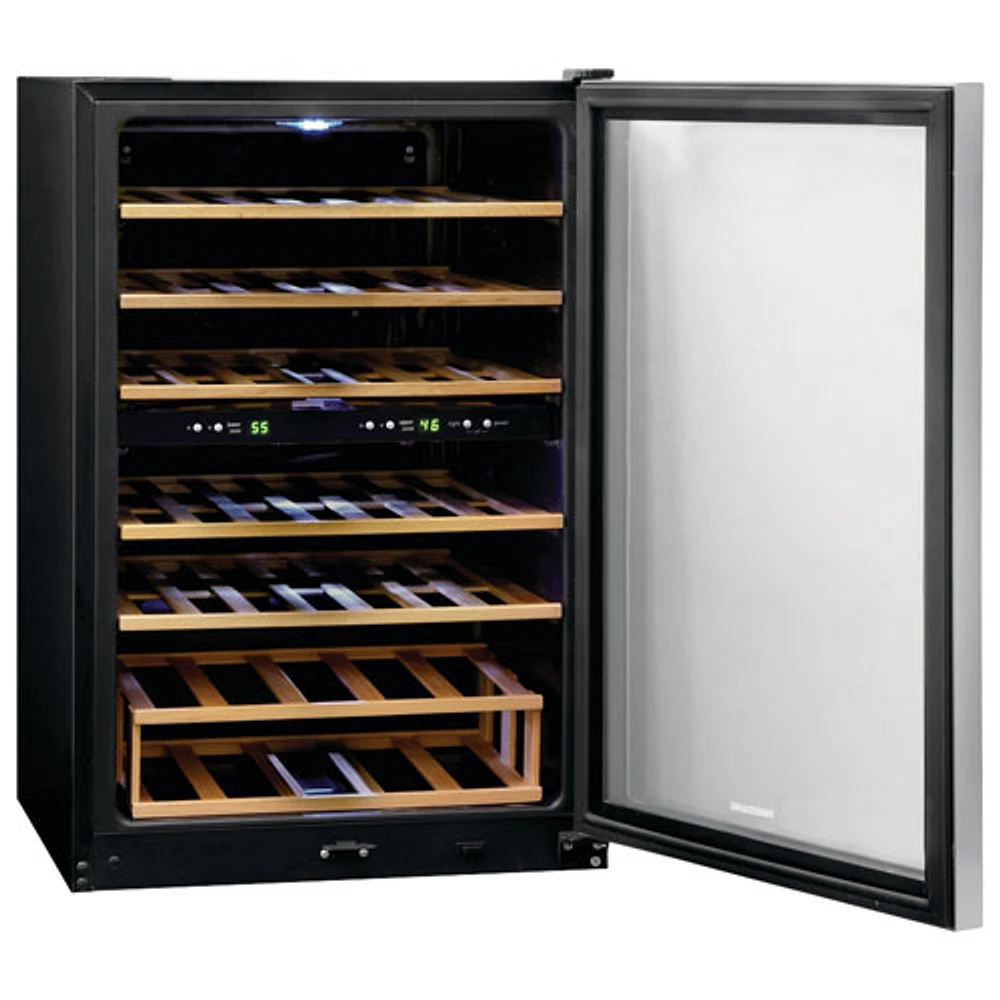 Refroidisseur à vin autonome à deux zones pour 45 bouteilles de Frigidaire (FRWW4543AS) - Inox