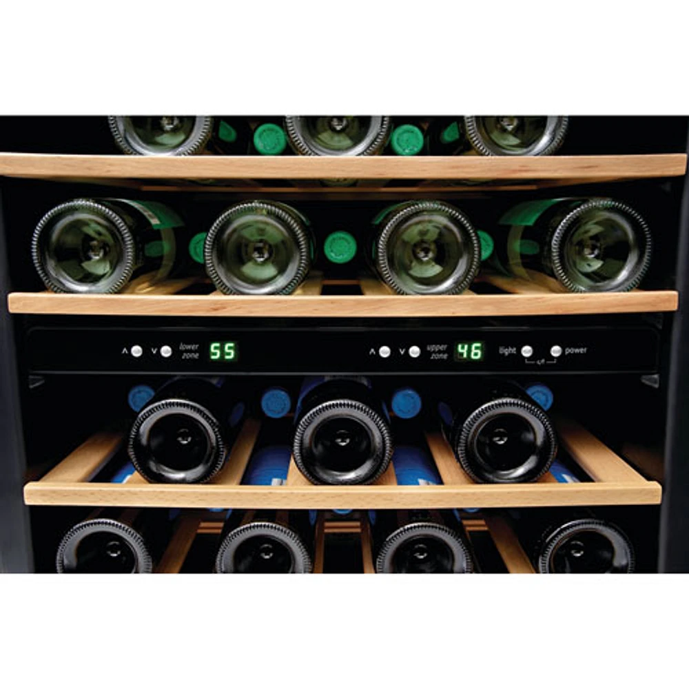 Refroidisseur à vin autonome à deux zones pour 45 bouteilles de Frigidaire (FRWW4543AS) - Inox