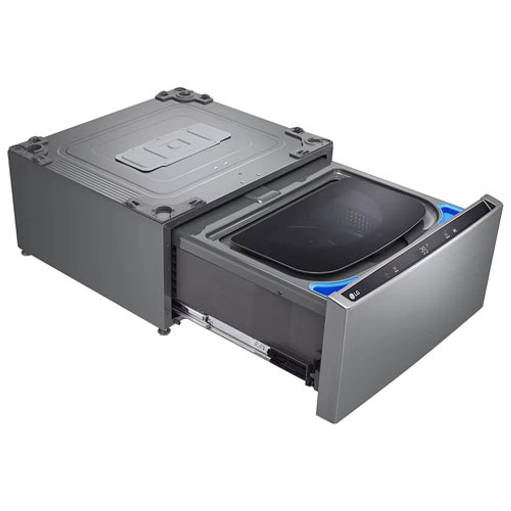 Laveuse sur socle de 1 pi³ de 27 po Sidekick de LG (WD300CV) - Acier graphite