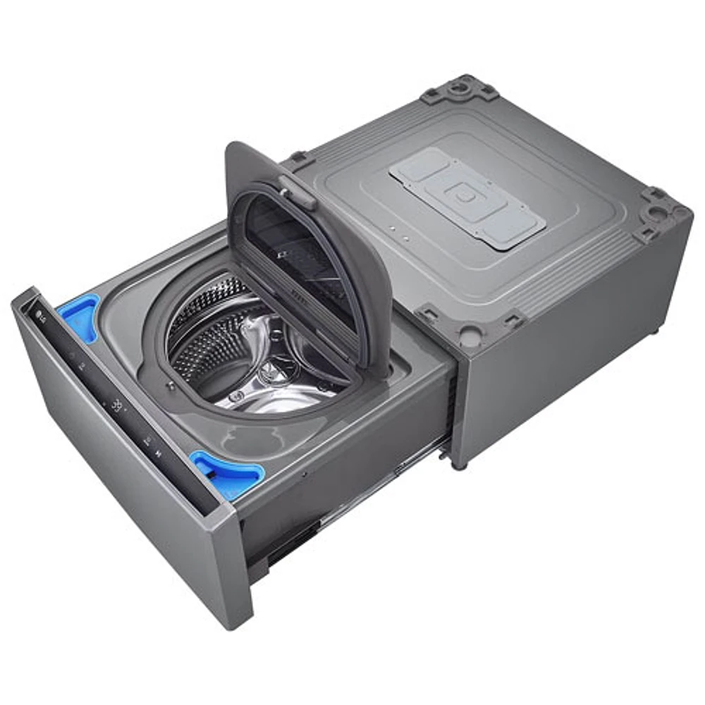 Laveuse sur socle de 1 pi³ de 27 po Sidekick de LG (WD300CV) - Acier graphite