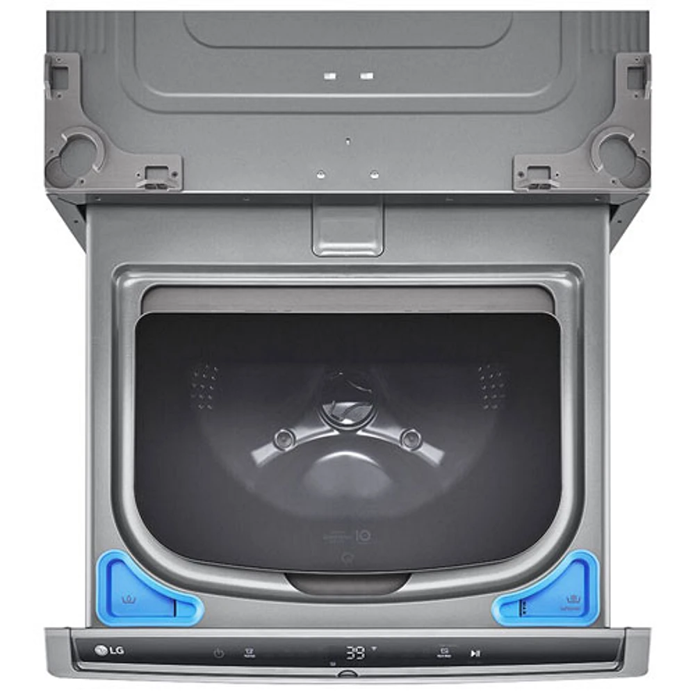 Laveuse sur socle de 1 pi³ de 27 po Sidekick de LG (WD300CV) - Acier graphite