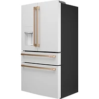 Réfrigérateur à deux portes 22,3 pi³ 36 po à distributeur d'eau/glace Café (CXE22DP4PW2) - Blanc mat
