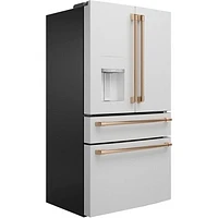 Réfrigérateur à deux portes 22,3 pi³ 36 po à distributeur d'eau/glace Café (CXE22DP4PW2) - Blanc mat