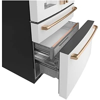 Réfrigérateur à deux portes 22,3 pi³ 36 po à distributeur d'eau/glace Café (CXE22DP4PW2) - Blanc mat