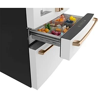 Réfrigérateur à deux portes 22,3 pi³ 36 po à distributeur d'eau/glace Café (CXE22DP4PW2) - Blanc mat