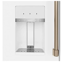 Réfrigérateur à deux portes 22,3 pi³ 36 po à distributeur d'eau/glace Café (CXE22DP4PW2) - Blanc mat